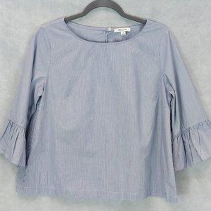 Madewell Striped Bell 3/4 Sleeves Top Blouse M (F9)